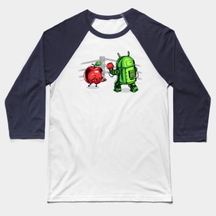 Apple Vs Android Baseball T-Shirt